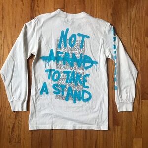 Eminem White Long Sleeve Graphic Tee Small